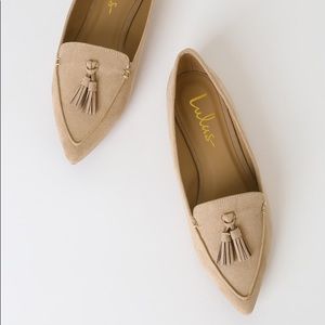 COPY - Lulu’s Size 7.5 Women’s “Ellya” Tassel Flats - Nude Suede, “Taufs” Color